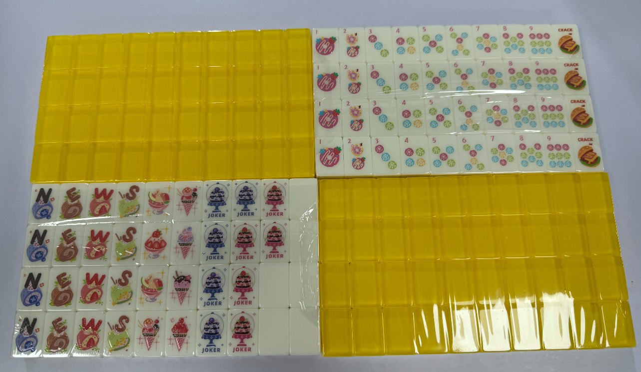 Mahjong Tile Set, 144 + 8 Blanks
