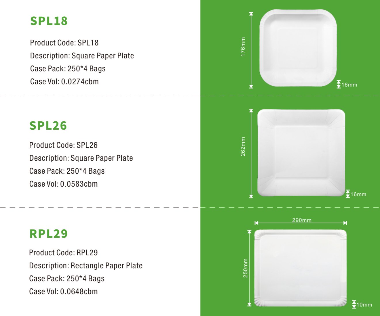Disposable Paper Plates