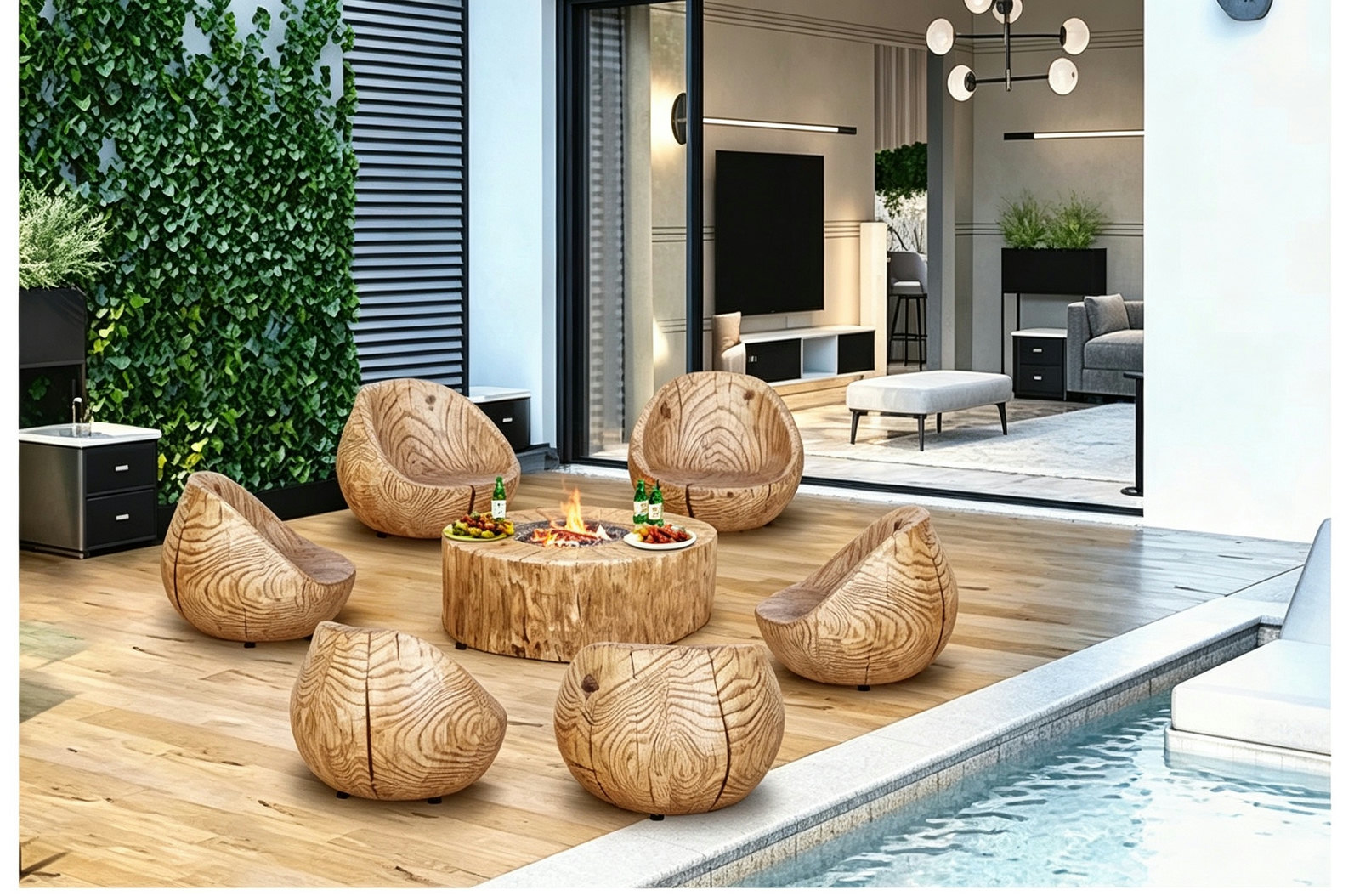 Fire Pits | Charcoal & Wood‑Burning Outdoor Fire Pit Tables
