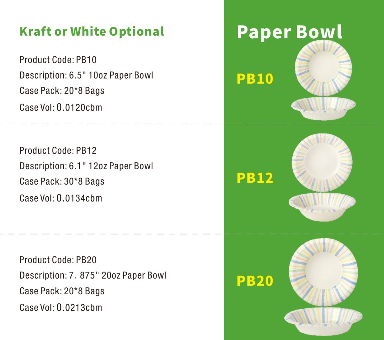 Disposable Paper Bowls