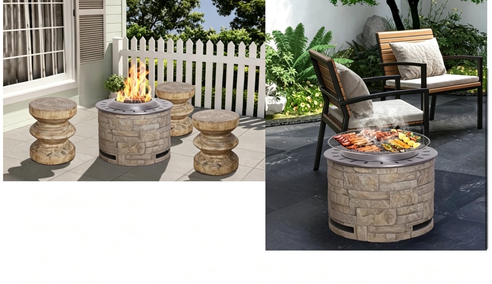 Smokeless Firepit, Propane Gas Smokeless Fire Pit, 30000-50000 BTU Outdoor Patio Heater