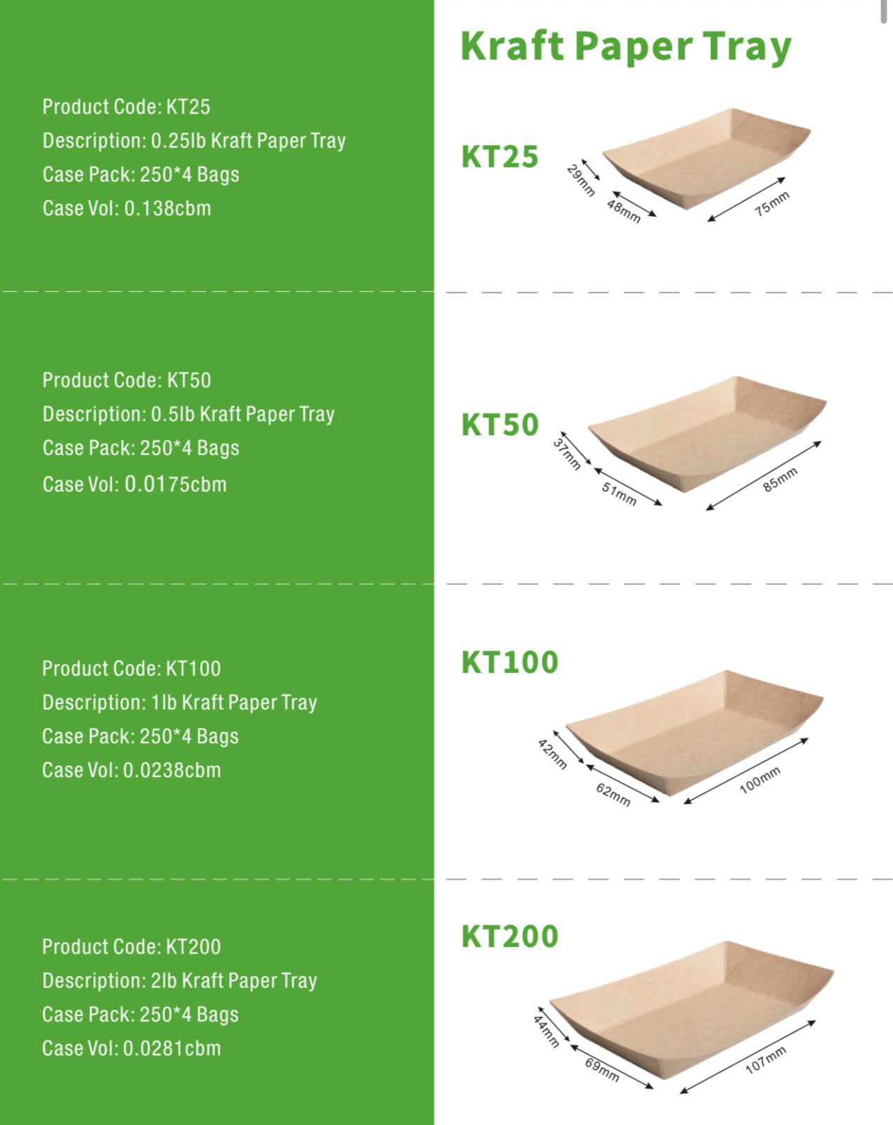 Disposable Paper Food Trays