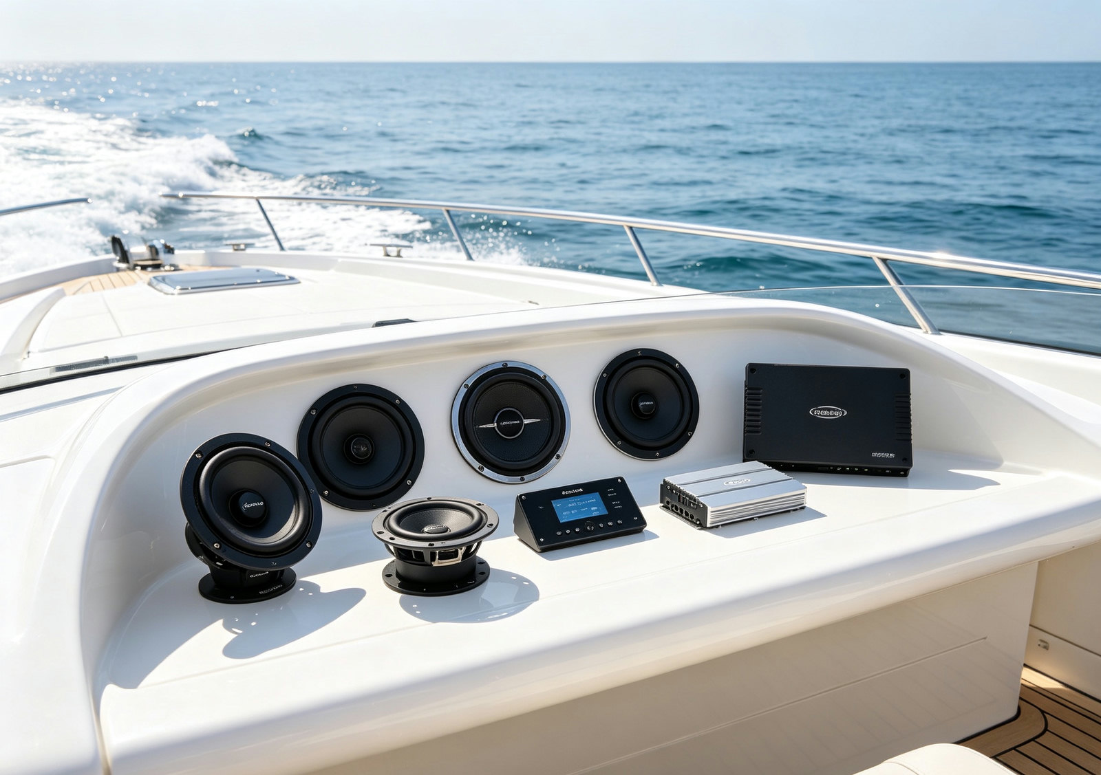 Marine Audio System & Accessories, Waterproof Boat Yacht Speakers Amplifier Bluetooth Controller Wiring Harness
