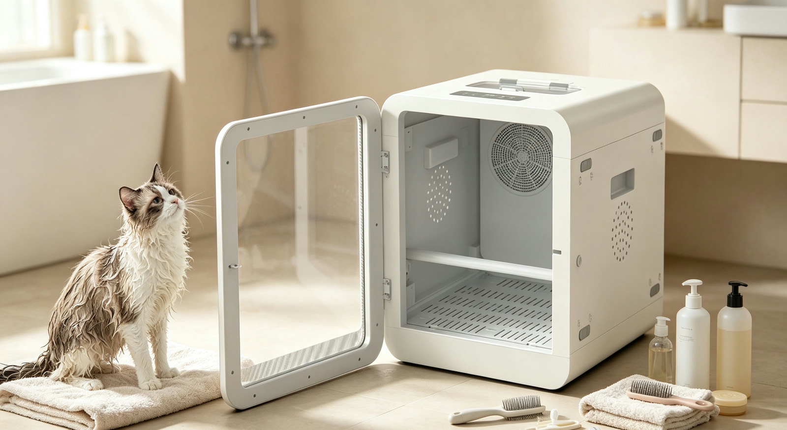 Pet Drying Cabinet & Foldable Drying Box, 2 Styles Available