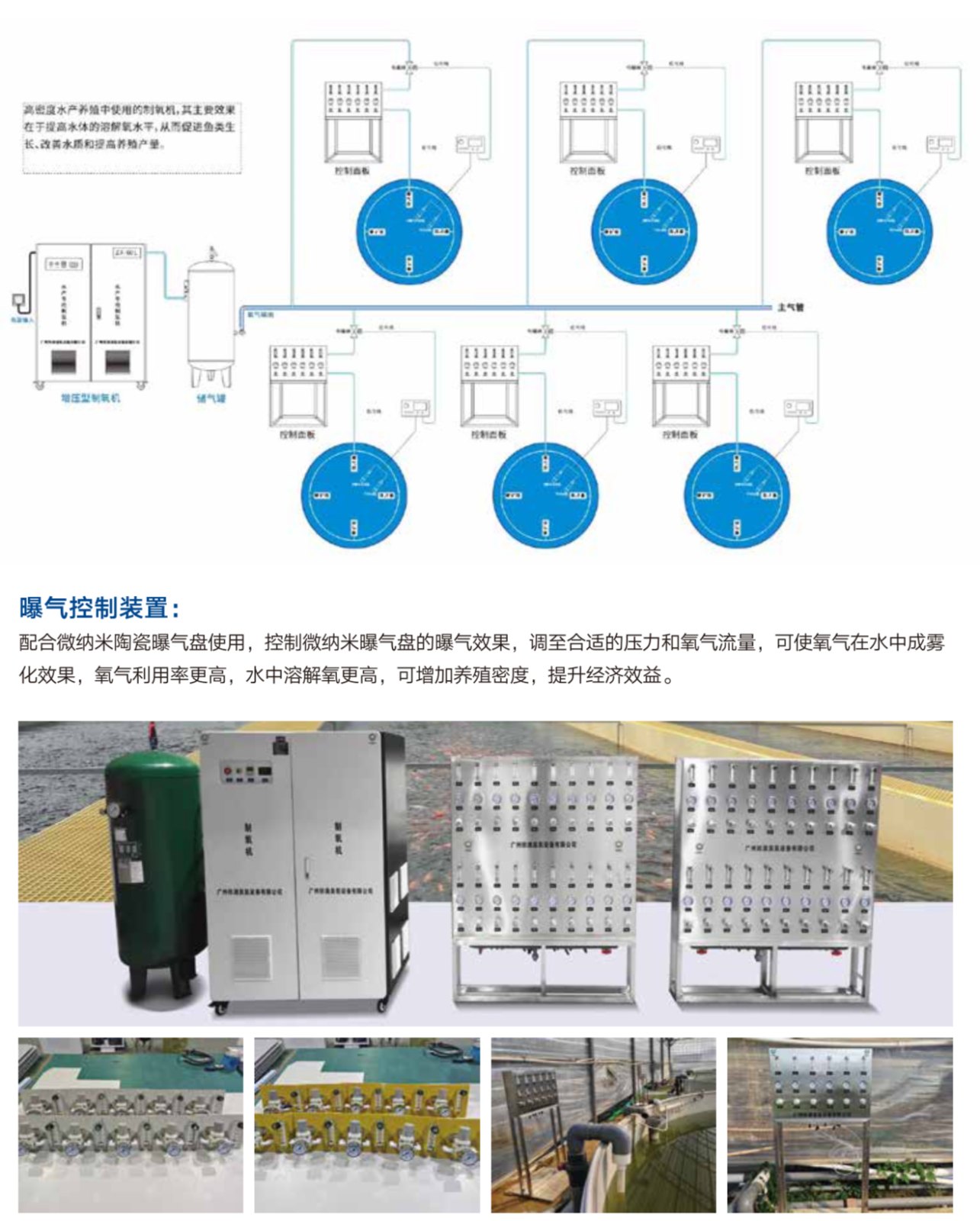 Supporting Accessories & Aquaculture Project Cases for Oxygen & Ozone System