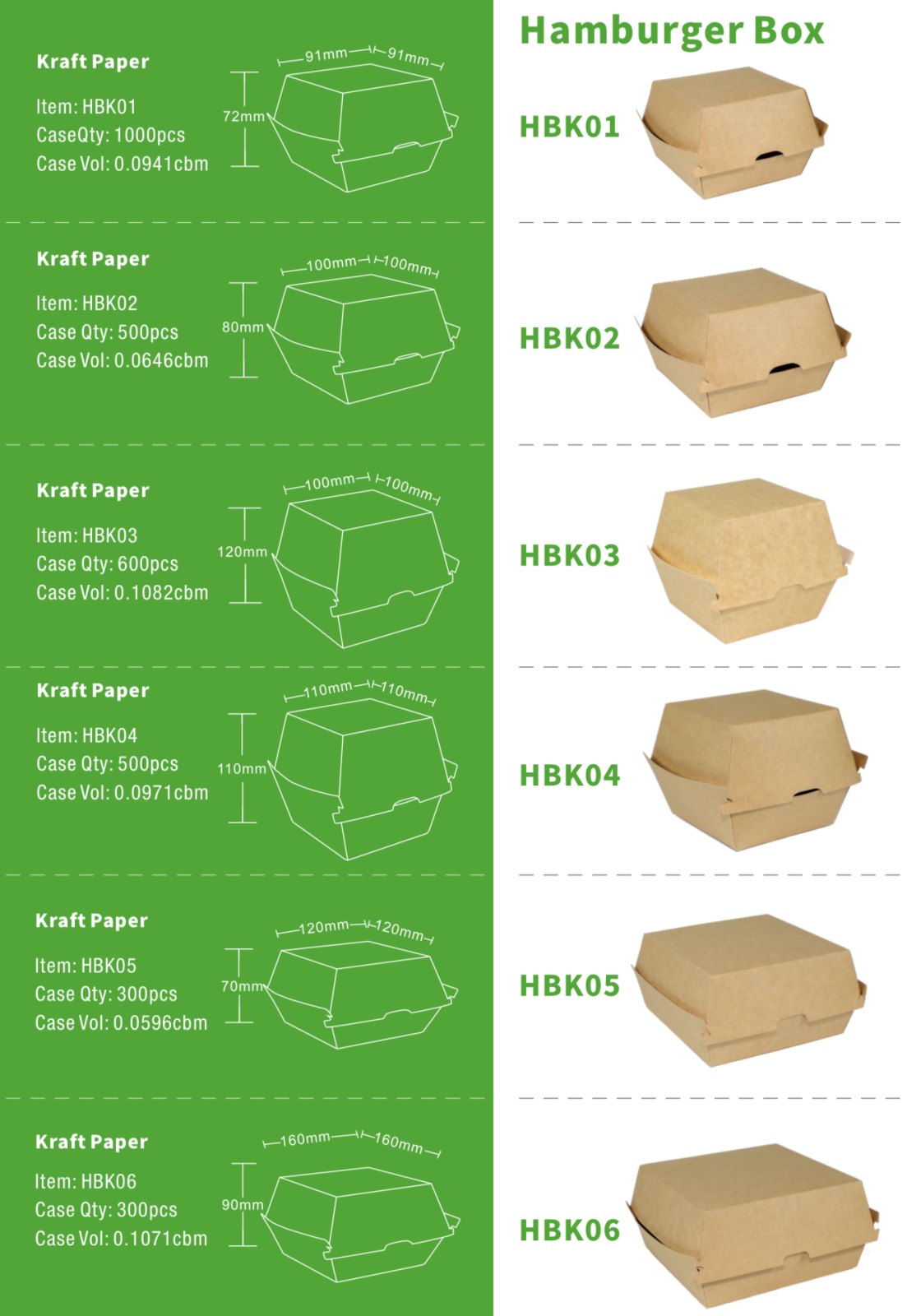 Hamburger Boxes