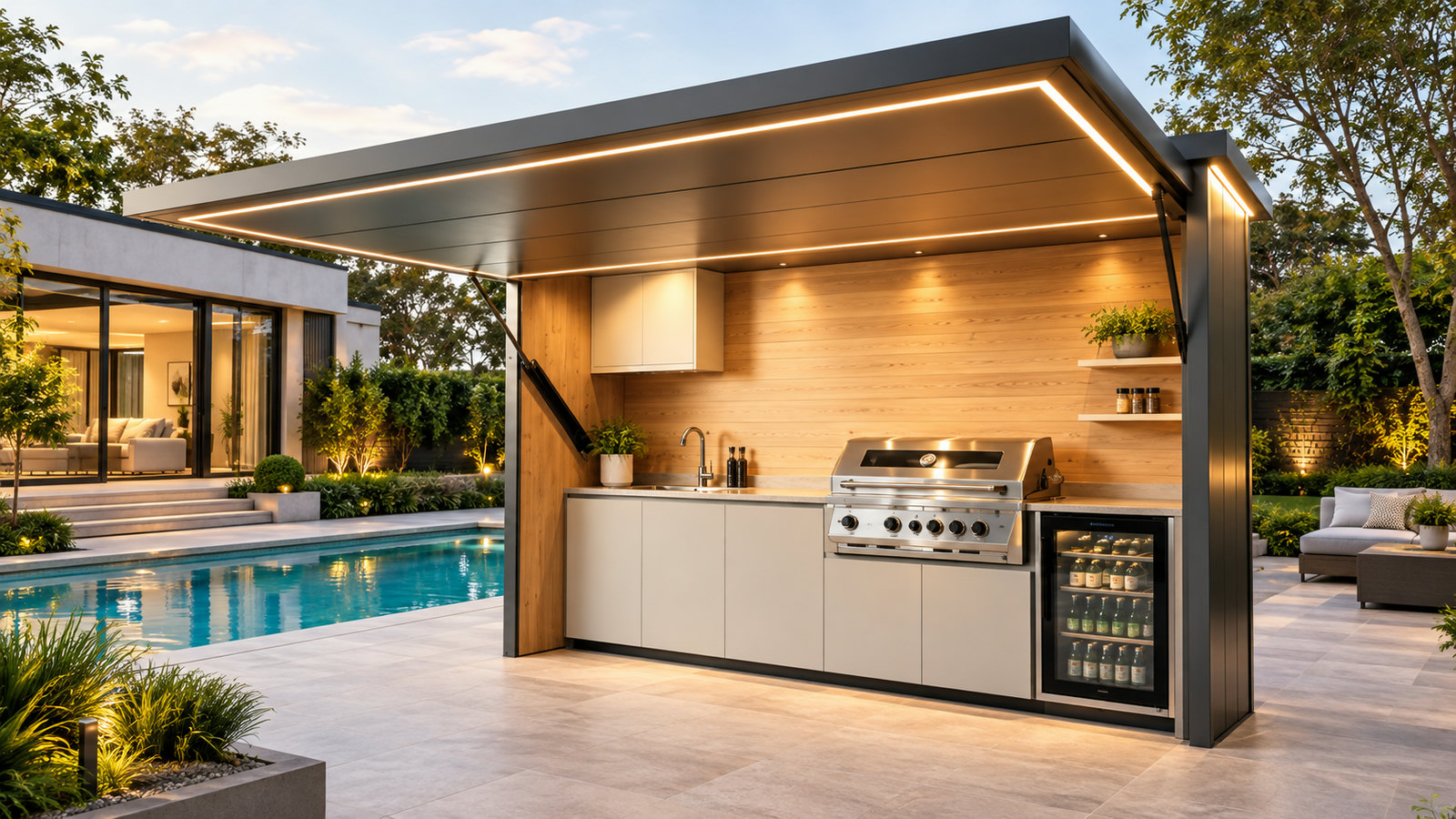 Custom Design Outdoor Kitchen Island