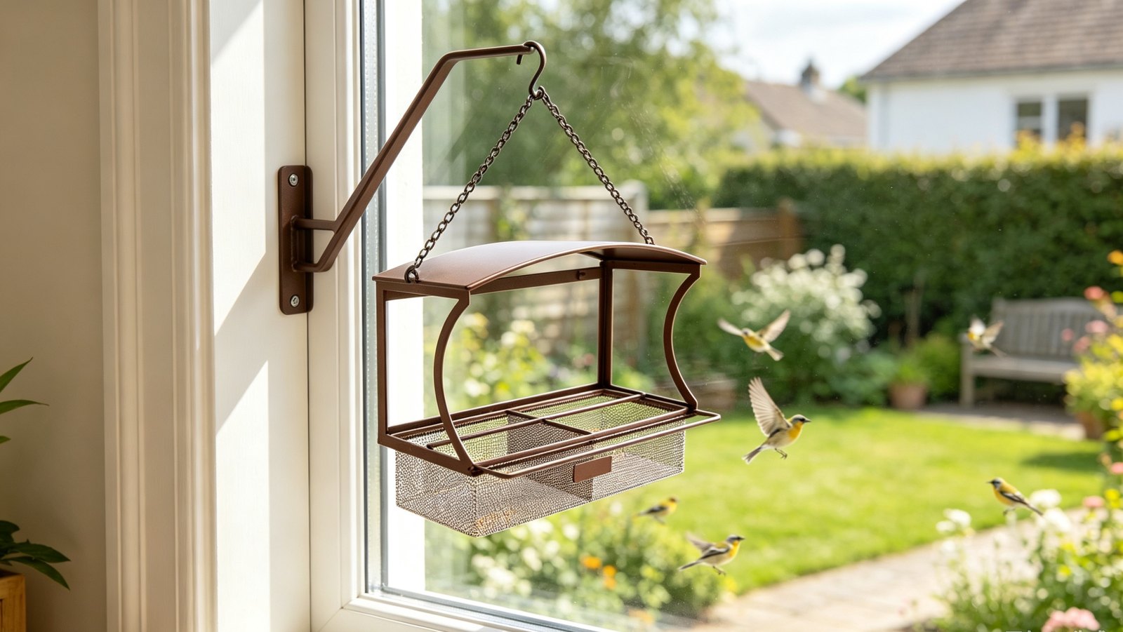 Window Bird Feeders | Window Mounted Bird Feeder for Outdoor Wild Birds