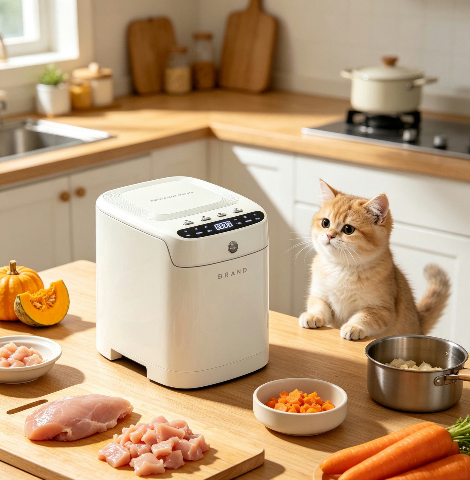 Pet Food Maker, Electric Touch Control Food Processor for Pet Supplement