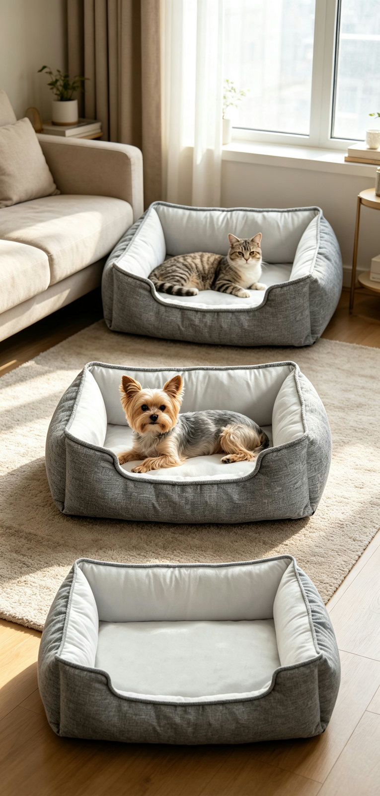 Smart Temperature-Controlled Pet Electric Bed, Dual Heating & Cooling Modes