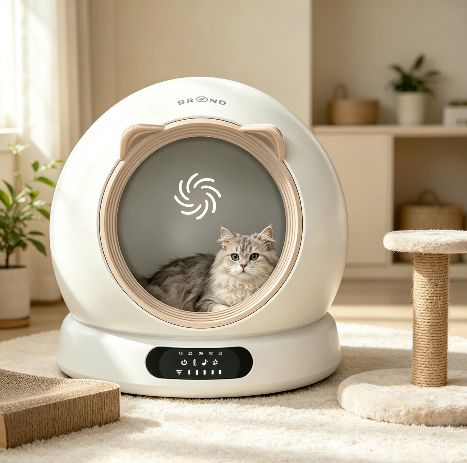 Smart Air-Conditioned Cat House with APP Control