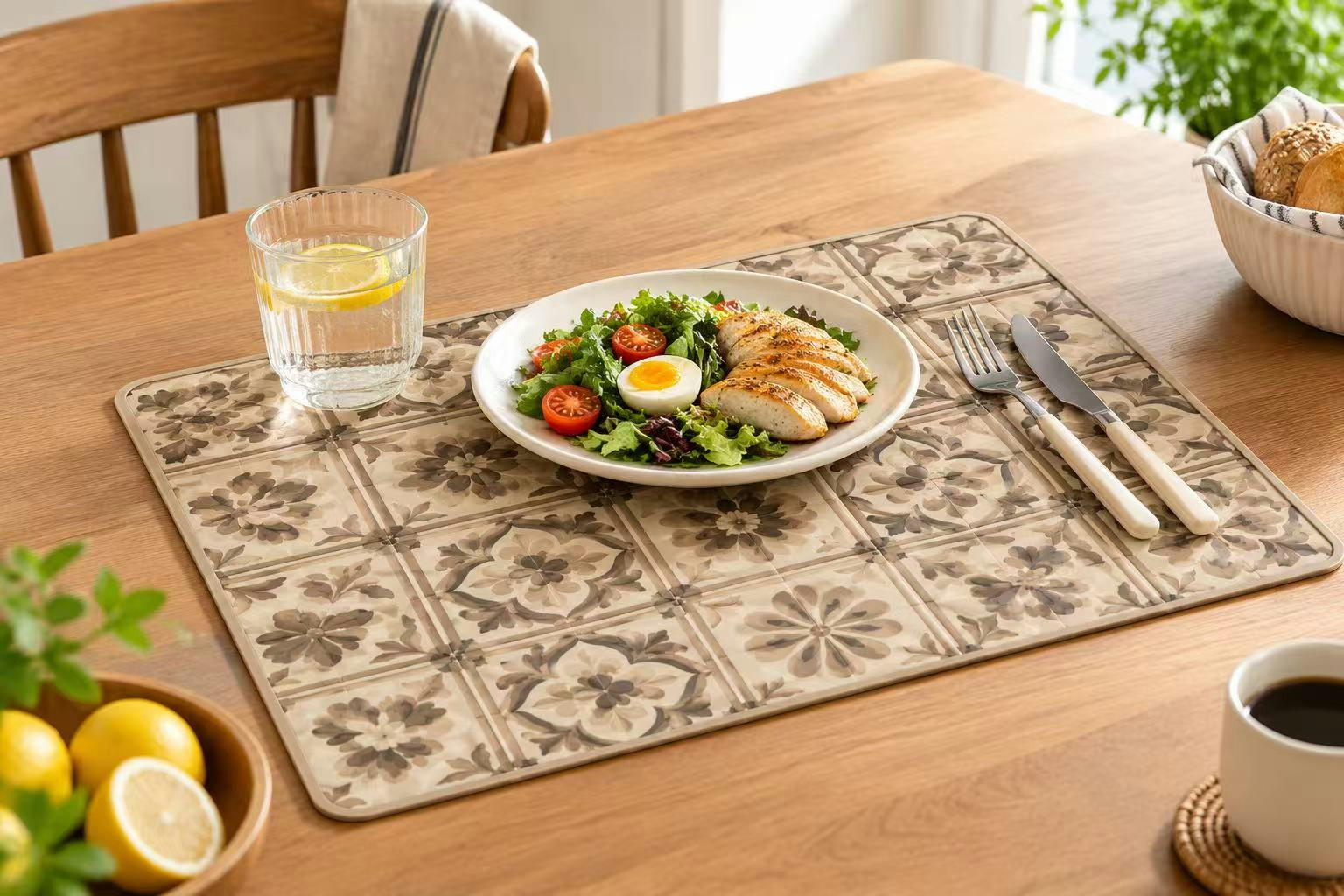 Food Grade Natural Silicone Table Mat