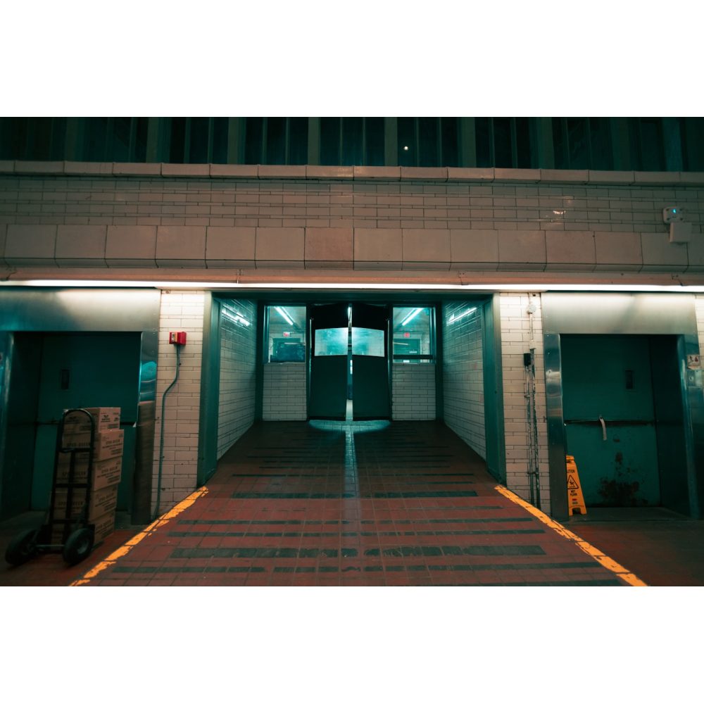 Freezer room with frozen goods