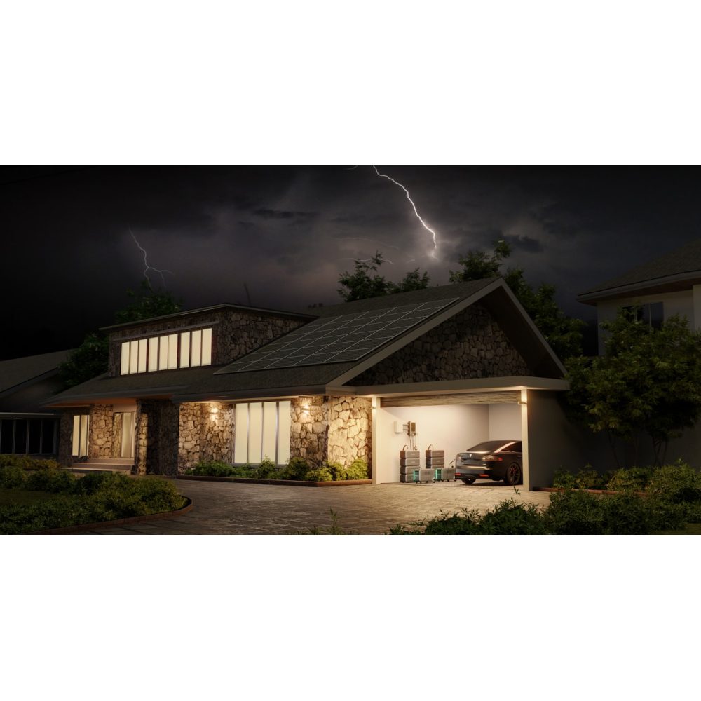 Slim all-in-one home energy storage unit