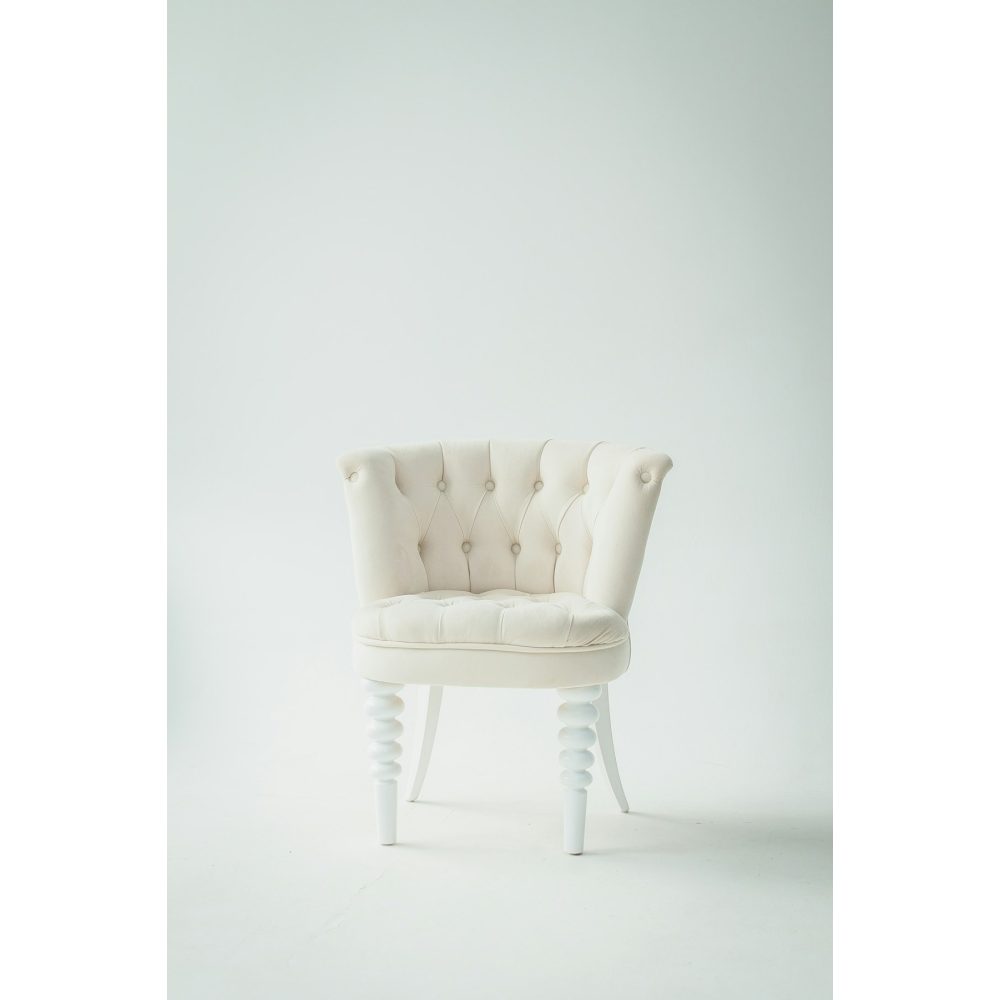 Boucle upholstered accent armchair