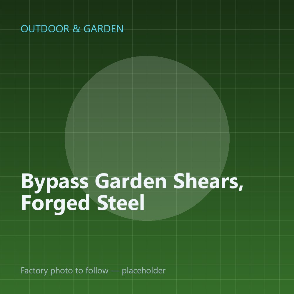 Bypass Garden Shears, Forged Steel — placeholder image
